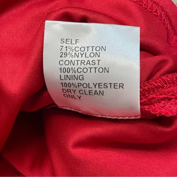 Tadashi Shoji Red Crochet Lace Jacques Midi Dress - Picture 12 of 12